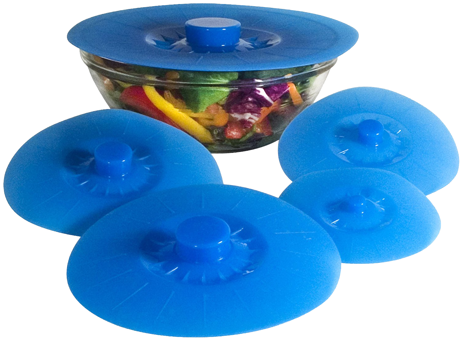 7 Pack Silicone Lids, Microwave Splatter Cover, 5 Sizes Reusable Heat  Resistant Food Suction Lids fits Cups, Bowls, Plates, Pots, Pans, Skillets
